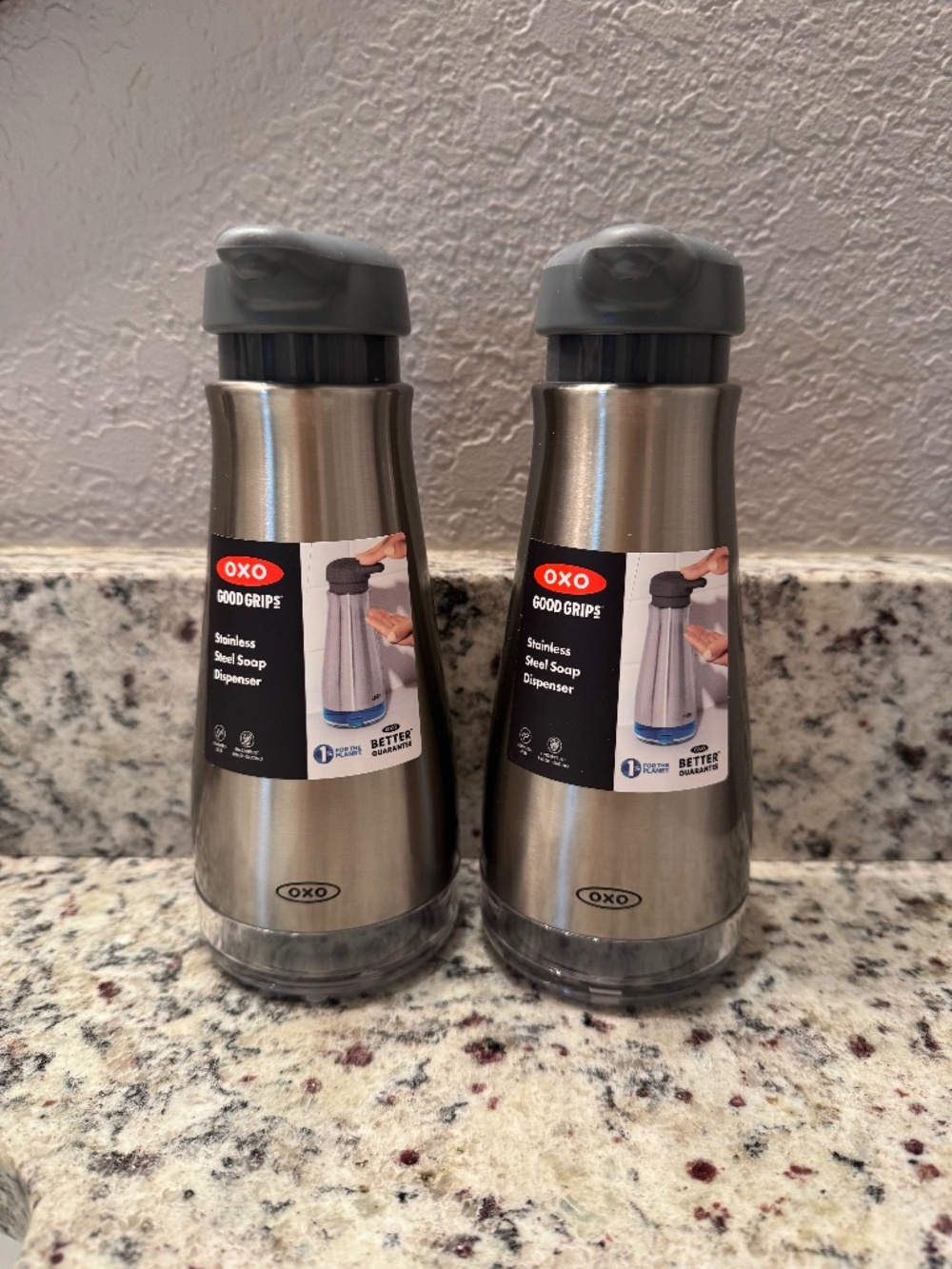 OXO Good Grip Stainless Steel Soap Dispenser x 2